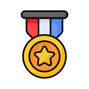 Madalya vektör tasarımı, premium kullanımı için hazır, düzenlenebilir simge