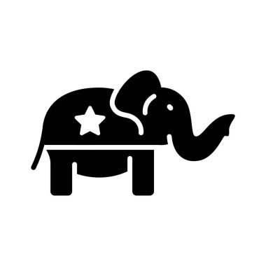 Cumhuriyetçi partinin muhteşem ikonunu al, fil vektörü.