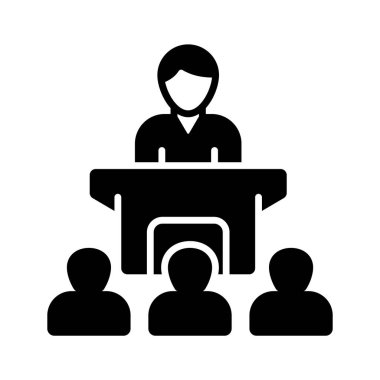 Seçim kampanyasının görsel olarak mükemmel yaratıcı simgesi, kullanmaya ve indirmeye hazır