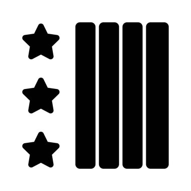 Amerika rozet çıkartmasının yaratıcı ikonuna bakın.