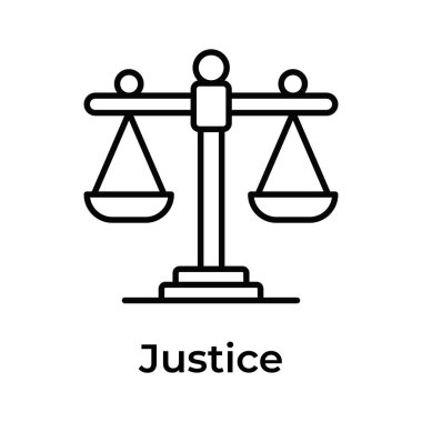 Adalet ölçeği vektörünün bu güzel ikonuna bir bakın.
