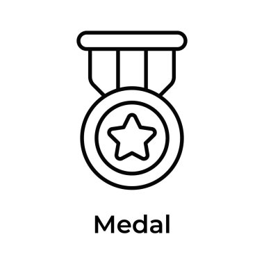 Madalya vektör tasarımı, premium kullanımı için hazır, düzenlenebilir simge