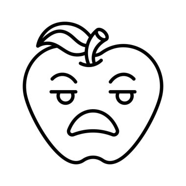 Irritated emoji vector design, ready to use and download premium vector clipart