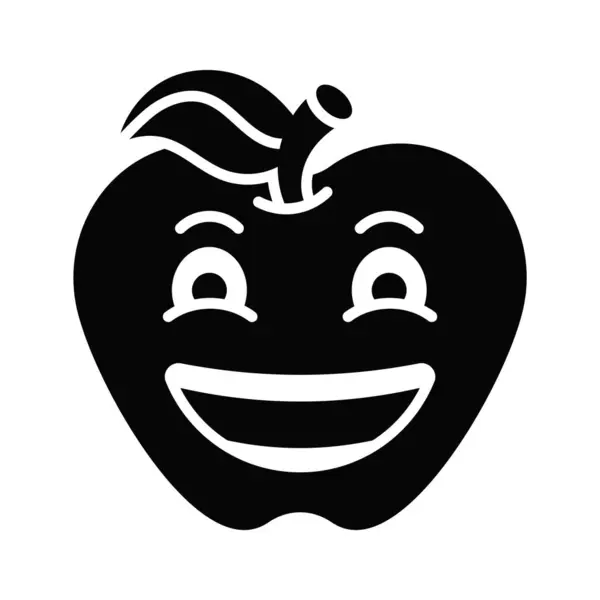 Enthousiaste Emoji Icoon Happy Face Vector Design Stockillustratie