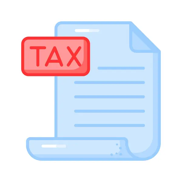 Have Look Amazing Icon Tax Report Trendy Style Rechtenvrije Stockillustraties