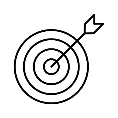 İşletme hedefinin bu dikkatlice hazırlanmış vektörünü moda tarzında, finansal odak ikonu tasarımında yakalayın