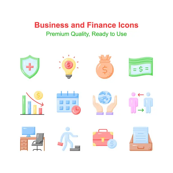 stock vector Grab this creatively crafted icons set of business and finance