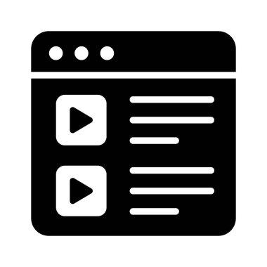 Video içeriğinin bu görsel olarak mükemmel simgesini tutun