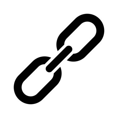 Zincirleme bağlantının görsel olarak mükemmel simgesi, iyi tasarlanmış bağlantı vektörü