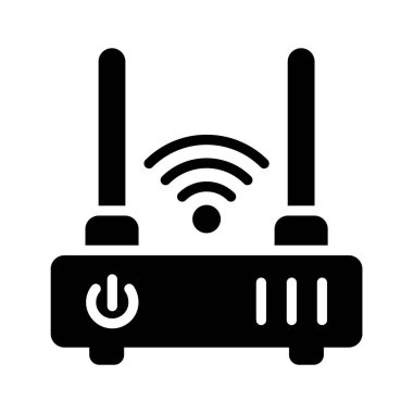 Wifi router simge tasarımı, kablosuz internet sağlayıcısı