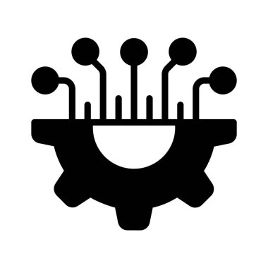 Ellerinizi bu güzel tasarlanmış veri entegrasyonu ikonuna, dijital teknoloji vektörüne koyun.