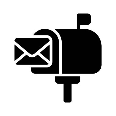 An icon of postal box, mail box vector design, postbox icon