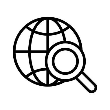 Eşsiz ve modaya uygun küresel arama simgesi