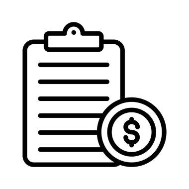 Modern tarzda finansal belgenin yaratıcı tasarım simgesi