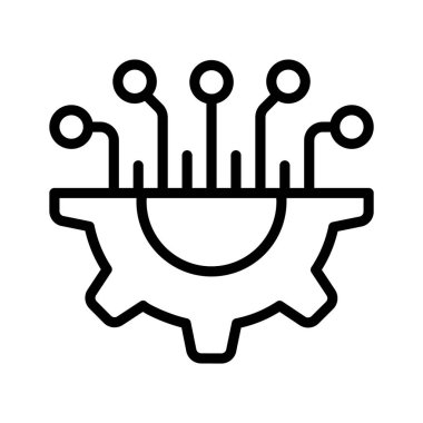 Ellerinizi bu güzel tasarlanmış veri entegrasyonu ikonuna, dijital teknoloji vektörüne koyun.