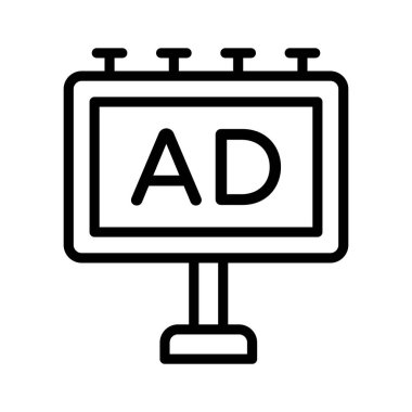 Reklam panosu vektör tasarımı premium indirmeye hazır