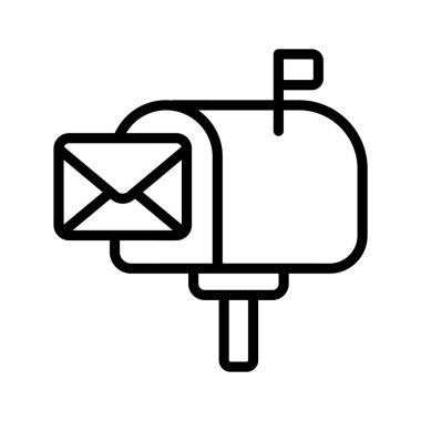 An icon of postal box, mail box vector design, postbox icon