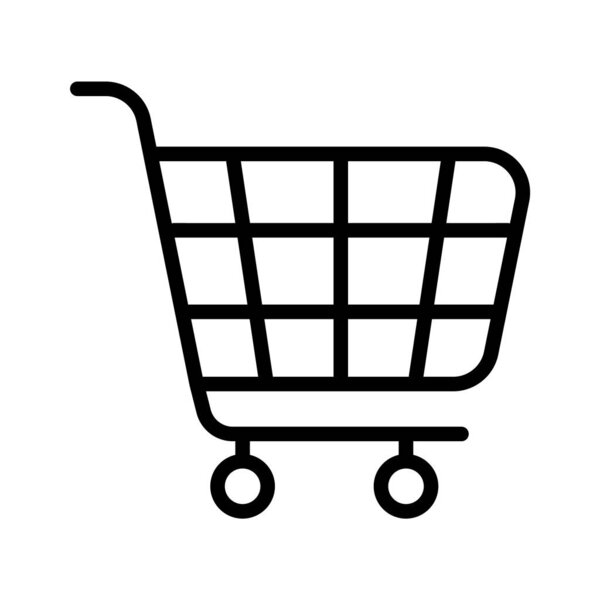 An amazing icon of shopping cart in unique style, premium vector
