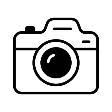 Güzel tasarlanmış kamera simgesi, kullanımı ve indirmesi kolay