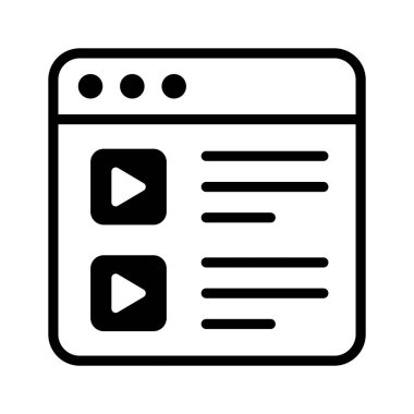 Video içeriğinin bu görsel olarak mükemmel simgesini tutun