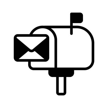 An icon of postal box, mail box vector design, postbox icon