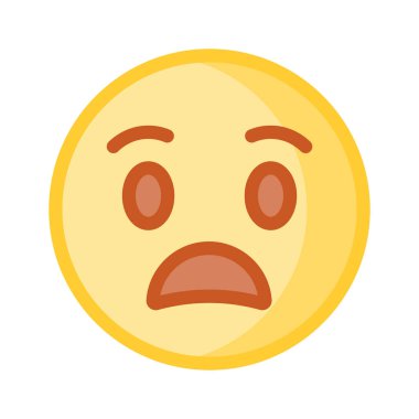 Korkak emoji vektör tasarımı, kullanması ve indirmesi kolay premium simgesi