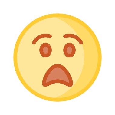 Korkak emoji vektör tasarımı, kullanması ve indirmesi kolay premium simgesi