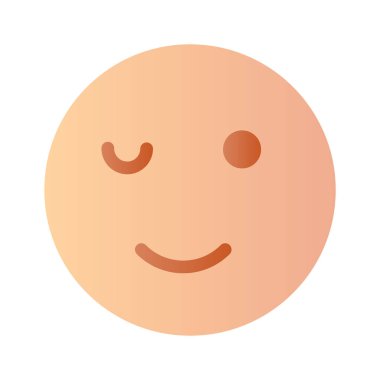 Şu göz kırpan güzel emoji vektör tasarımına bak.