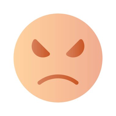 Şu inanılmaz kızgın emoji ikonuna bir bakın, birinci sınıf vektör.