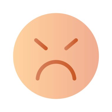 Şu inanılmaz kızgın emoji ikonuna bir bakın, birinci sınıf vektör.