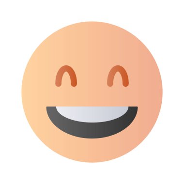 Düzenlenebilir bir gülen ifade simgesi, kullanımı ve indirilmesi kolay