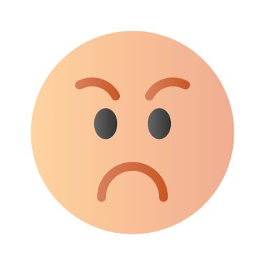 Şu inanılmaz kızgın emoji ikonuna bir bakın, birinci sınıf vektör.