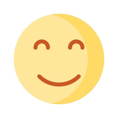 Sakin yüz emoji simgesi, gururlu, havalı ifadeler vektör tasarımı