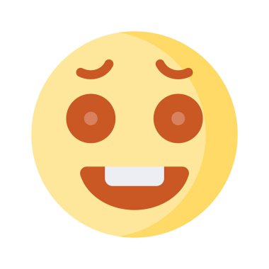 Mutlu yüz emojisinin yaratıcı tasarım vektörü modern tarzda