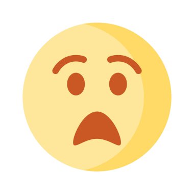 Korkak emoji vektör tasarımı, kullanması ve indirmesi kolay premium simgesi