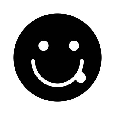 modern stilde zevk veren emojinin remium vektörü