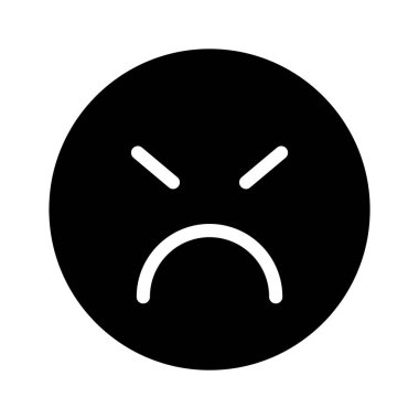 Şu inanılmaz kızgın emoji ikonuna bir bakın, birinci sınıf vektör.