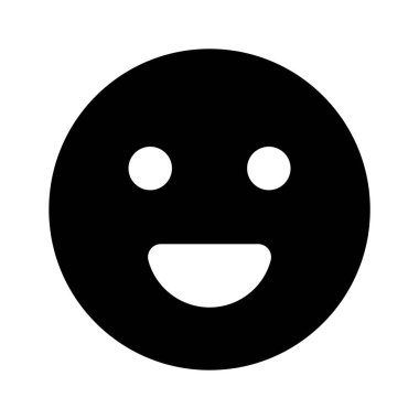 Mutlu yüz emojisinin modern tarzda yaratıcı vektörü