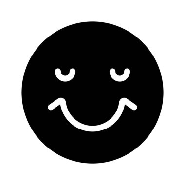 Mutlu yüz emojisinin modern tarzda yaratıcı vektörü