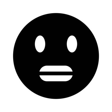Korkak emoji simgesi tasarımı, vektör kullanmaya hazır