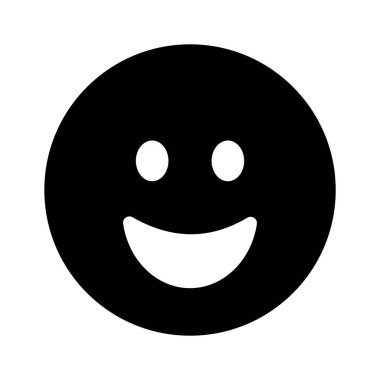 Mutlu yüz emojisinin modern tarzda yaratıcı vektörü