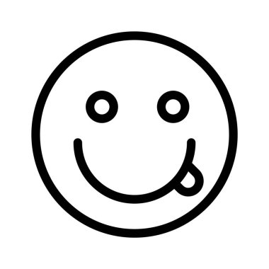 modern stilde zevk veren emojinin remium vektörü