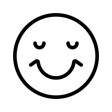 Mutlu yüz emojisinin modern tarzda yaratıcı vektörü