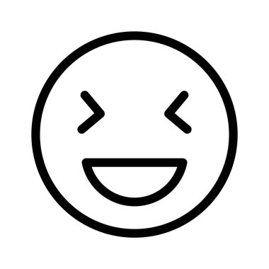 Mutlu yüz emojisinin modern tarzda yaratıcı vektörü