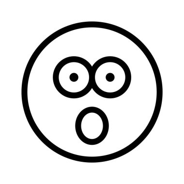 Aman Tanrım, emoji vektör tasarımı, düzenlenebilir vektör.