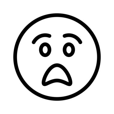 Korkak emoji vektör tasarımı, kullanması ve indirmesi kolay premium simgesi