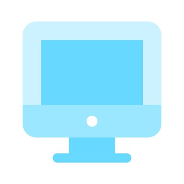 Bu dikkatlice hazırlanmış bilgisayar simgesini ele geçirin. Moda tasarımlı bilgisayar ekranı.