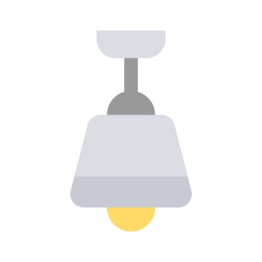 İyi tasarlanmış bir yer lambası ikonu, düzenlenebilir çatı ampulü ikonu