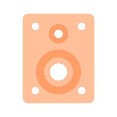 Modern ve modaya uygun olarak ses hoparlörü vektör tasarımı