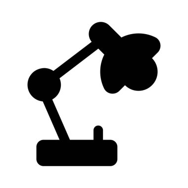 Masa lambasının iyi tasarlanmış simgesi, özelleştirilebilir vektör